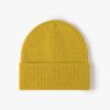 Rib Knit Beanies with Custom Patch (Wholesale)