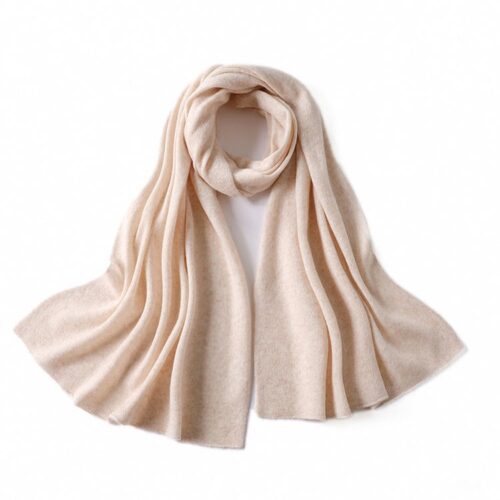 Custom Knit Scarves with Woven Logo (Wholesale)