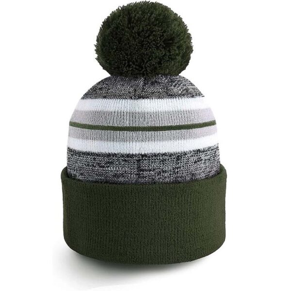 Cuffed Knit Beanies with Embroidered Logo (Bulk)