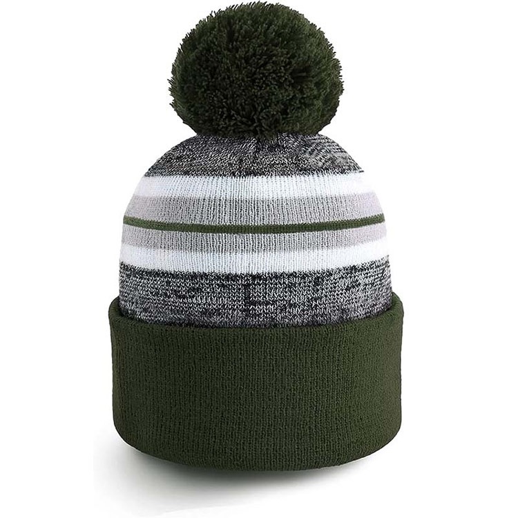 Cuffed Knit Beanies with Embroidered Logo (Bulk)