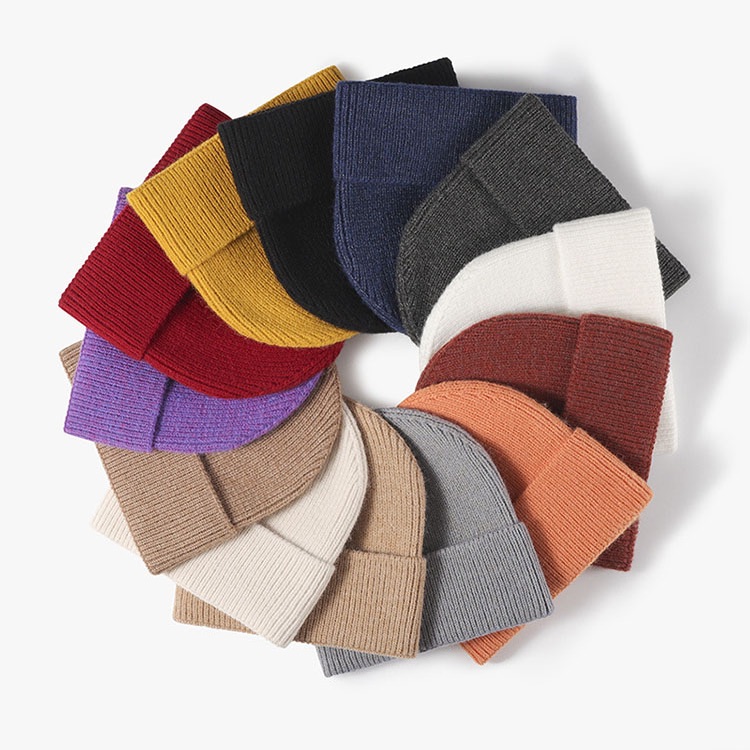 Rib Knit Beanies with Custom Patch (Wholesale)